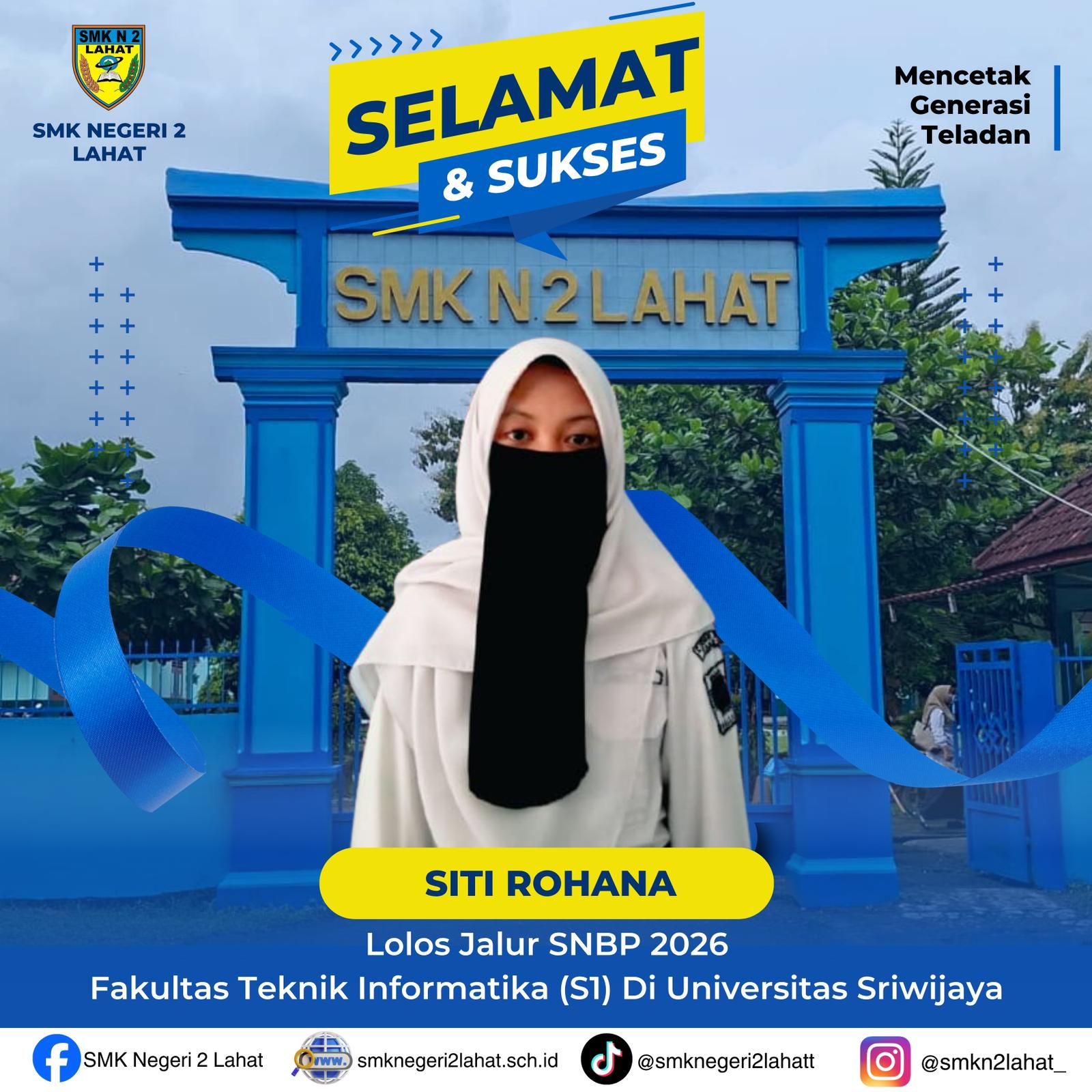 Gambar 2 - Selamat Sukses Untuk Siswa/Siswi SMK Negeri 2 Lahat Yang Lolos SNBP Tahun 2026 